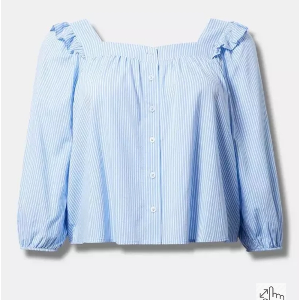Blue Striped TORRID Top 3x